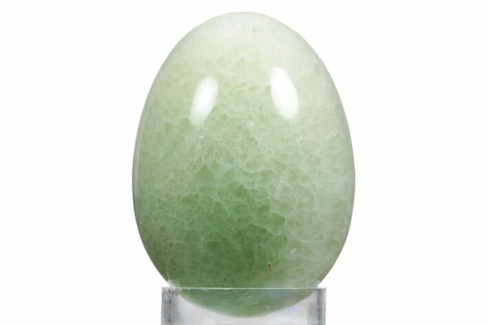 Polished Green Aragonite Egg - Nevada #356230